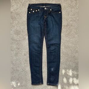 True Religion Women's Skinny Jeans with Flap Pockets